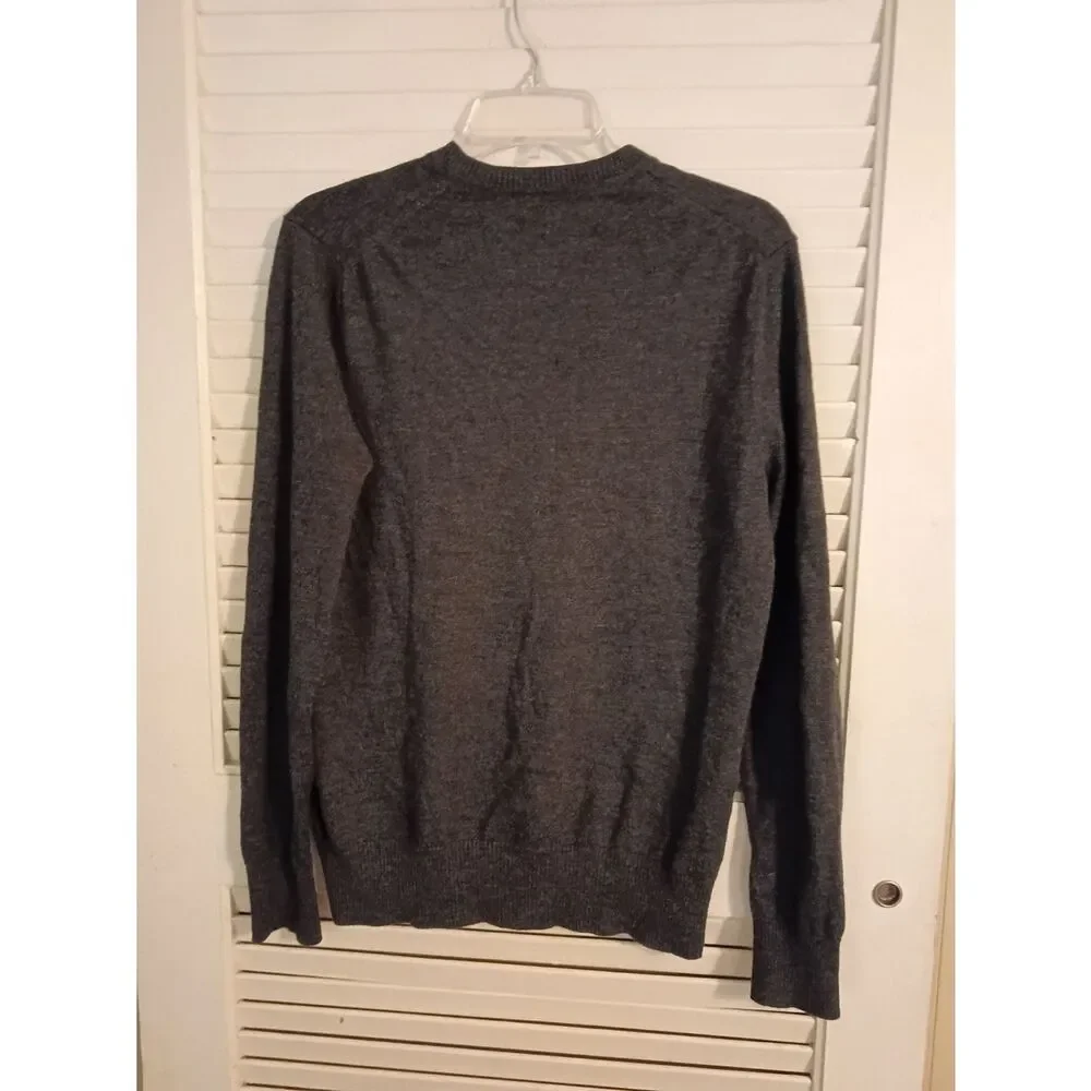 Banana Republic Men's V-Neck Sweater - Dark Gray